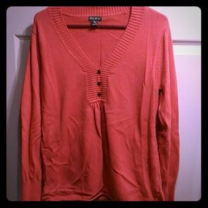 Eddie Bauer sweater coral xl